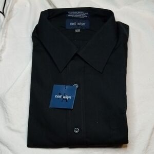 Neil Allyn Men's Black Dress Shirt